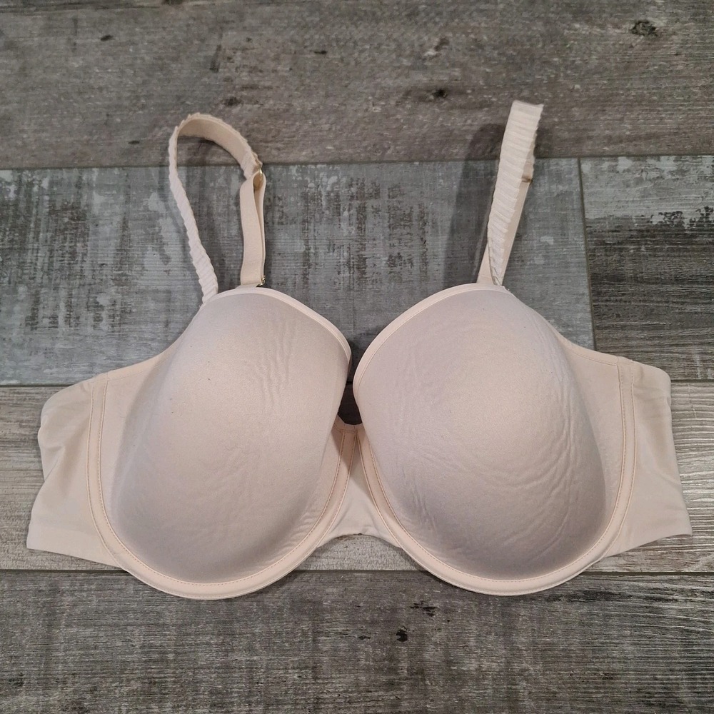 Thirdlove Bra 36E  Microfiber Tshirt Bra Ivory Underwire